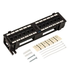 Патч-панель Lanmaster TWT-PP12UTP-H 19" 1U 12xRJ45 кат.5e UTP