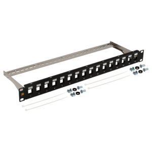 Патч-панель наборная Lanmaster LAN-PPN16OK-STP 19" 1U 16x FTP