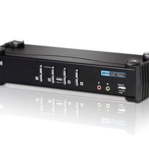 Переключатель ATEN KVM Switch CS1764A-AT-G 4-х портовый USB 2.0 DVI KVMP-переключатель (KVM Switch)