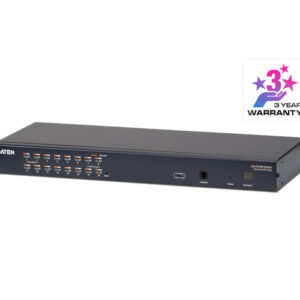 Переключатель электронный ATEN 1-Console 16-Port Cat 5 High Density KVM