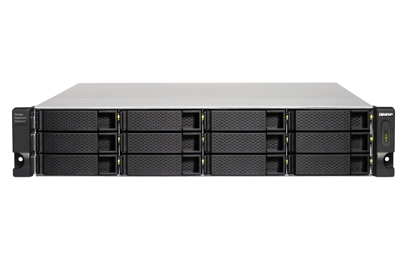 Полка расширения сетевого хранилища без дисков SMB QNAP TL-R1200C-RP USB 3.2 Gen 2 Type-C JBOD storage enclosure, 12-tray 3,5"/2,5" w/o HDD, 2xPSU. Rackmount. W/o rail kit RAIL-B02