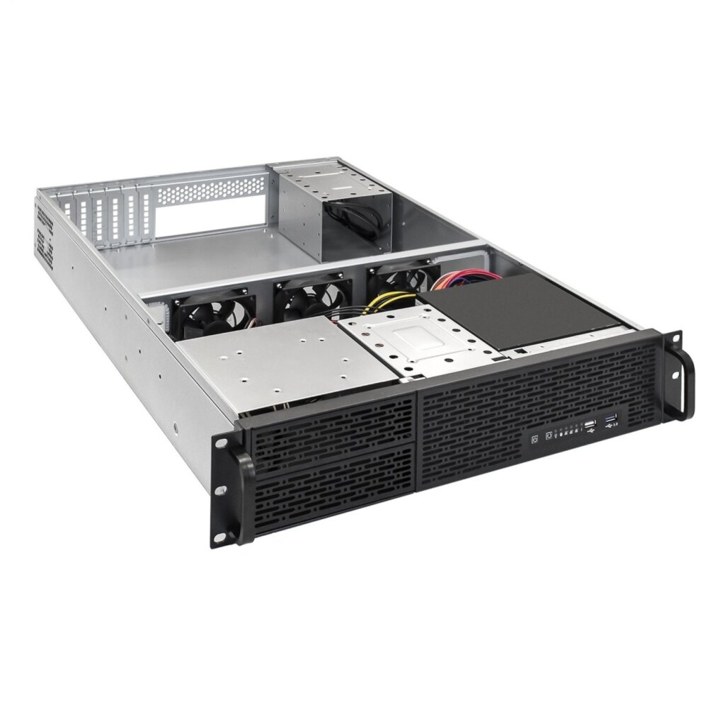 Серверный корпус ExeGate Pro 2U2098L RM 19", высота 2U, глубина 650, БП 800ADS, USB