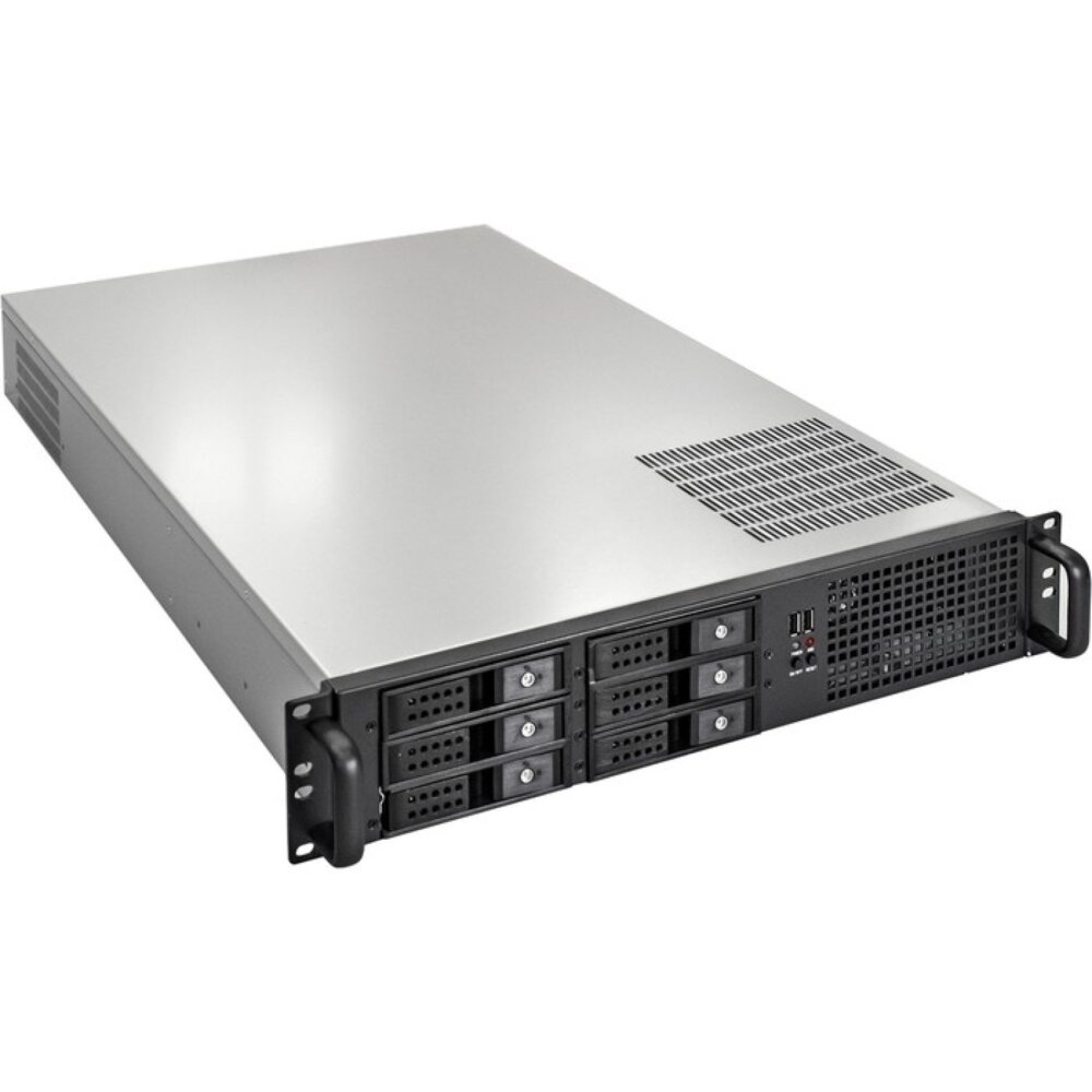 Серверный корпус ExeGate Pro 2U660-HS06 (RM 19", высота 2U, глубина 660, БП 500ADS, 6xHotSwap, USB)