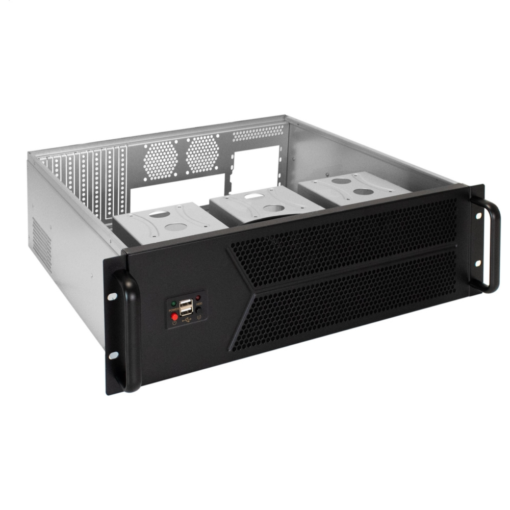 Серверный корпус ExeGate Pro 3U450-12 (RM 19", высота 3U, глубина 450, без БП, 2хUSB)