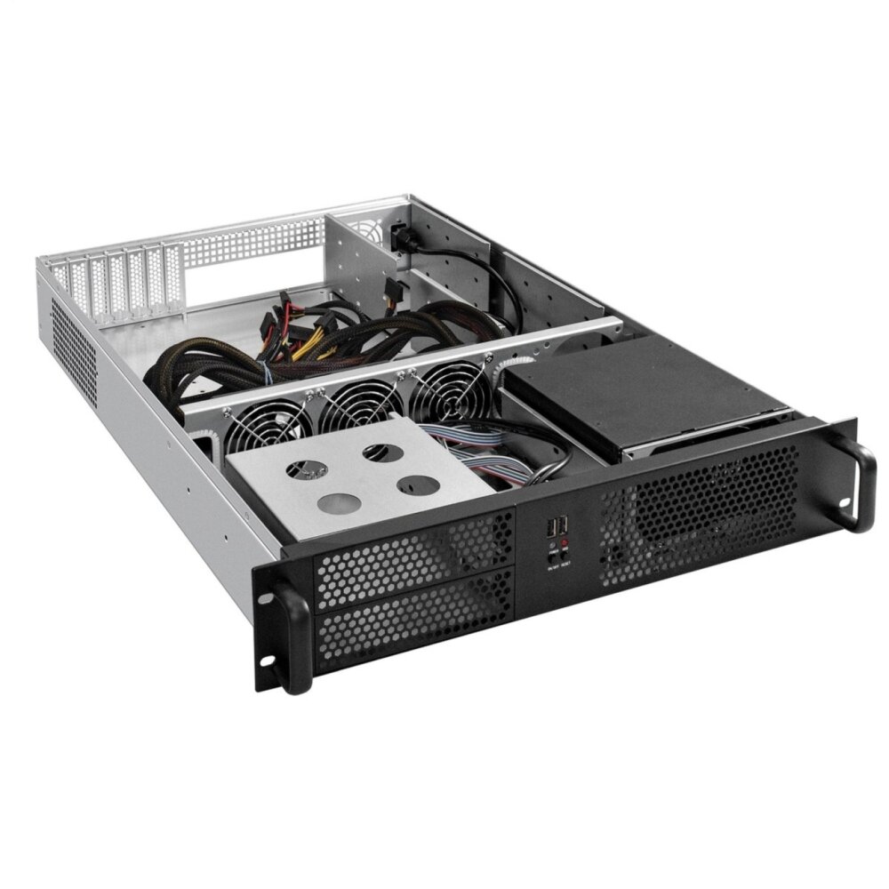 Серверный корпус ExeGate Pro EX284977RUS 2U650-08 (RM 19", высота 2U, глубина 650, БП 500ADS, 2*USB)
