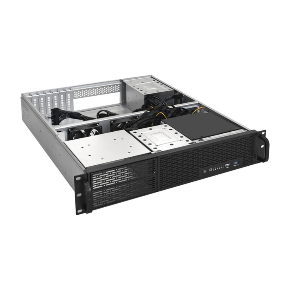 Серверный корпус ExeGate Pro EX293340RUS 2U550-06/2U2088 (RM 19", высота 2U, глубина 550, БП 1200ADS, USB)