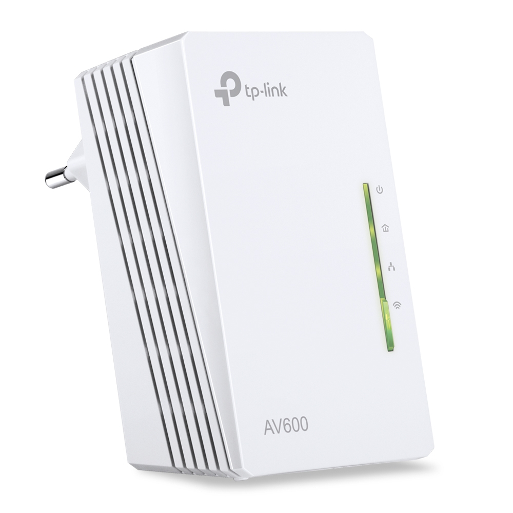 Сетевое оборудование TP-Link TL-WPA4220 300Mbps Wireless AV500 Powerline Extender, 500Mbps Powerline Datarate, 2 10/100Mbps Fast Ethernet ports, HomePlug AV, Plug and Play, WiFi Clone, Single Pack
