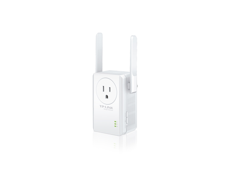 Сетевой адаптер TP-Link SOHO TL-WA860RE 300Mbps Wireless N Wall Plugged Range Extender with AC Passthrough, QCA(Atheros), 2T2R, 2.4GHz, 802.11b/g/n, 1 10/100Mbps LAN port, Range Extender button, Range Extender mode, suppo поставляется без кабеля RJ-45