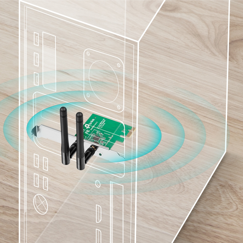 Сетевой адаптер TP-Link SOHO TL-WN881ND Адаптер 300Mbps Wireless N PCI
