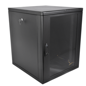 Шкаф коммутационный ЦМО (ШРН-М-15.500-9005) настенный 15U 600x520 мм пер. дв. стекл. 130 кг черный 456 мм 24.66 кг 180 град. 745 мм