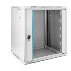 Шкаф телекоммуникационный 19" настенный 12U ExeGate EC-WM-12U.450.G.GREY (19", 12U, 600x450x635 мм (ШхГхВ), передняя дверь закаленное стекло, съемные боковые панели, пыле- и влагозащита IP23, светло-серый RAL 7035)