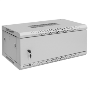 Шкаф телекоммуникационный 19" настенный 4U ExeGate EC-WM-4U.450.M.GREY (19”, 4U, 600x450x280mm (ШхГхВ), передняя дверь металл, съемные боковые панели, пыле- и влагозащита IP23, светло-серый RAL 7035)