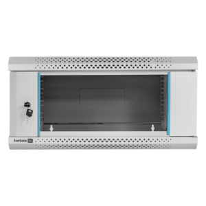 Шкаф телекоммуникационный 19" настенный 4U ExeGate EC-WM-4U.450.G.GREY (19”, 4U, 600x450x280mm (ШхГхВ), передняя дверь закаленное стекло, съемные боковые панели, пыле- и влагозащита IP23, светло-серый RAL 7035)