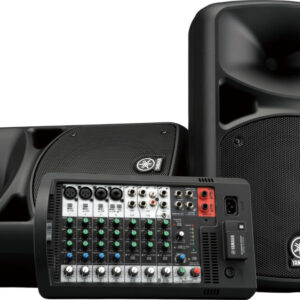 Система звукоусиления Yamaha STAGEPAS600BT портативная, 680 Вт, 2 х 10"+1.4", 10-канальный микшер (4 моно/линейных входа + 6 моно/3 стерео линейных входа), Входы Hi-Z (с высоким сопротивлением), Bluetooth
