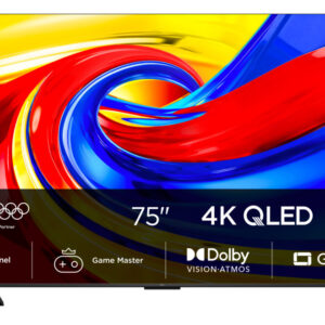 Телевизор TCL 75" 75P7L черный QLED UHD 60Hz Smart TV Google TV 2GB/16GB