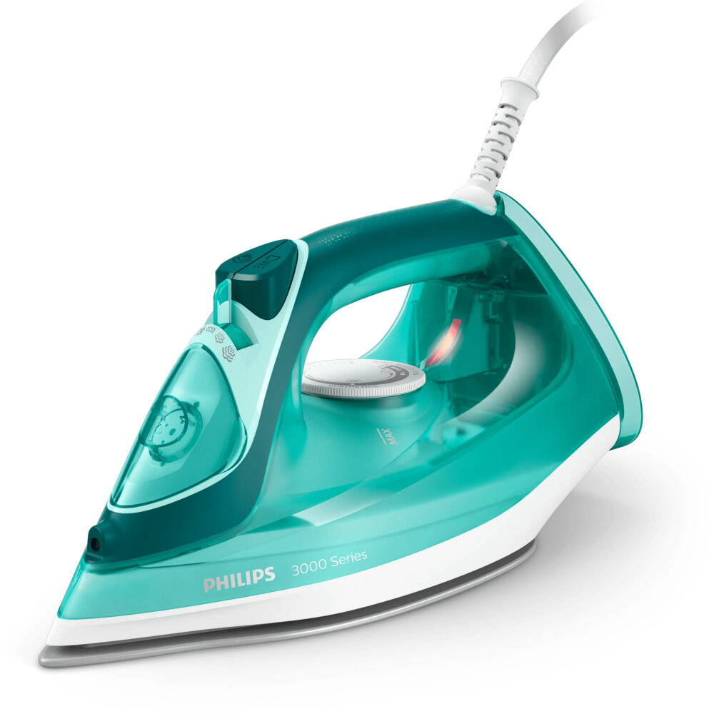 Утюг Philips DST3030/70 бирюзовый, 2400 Вт, 40 г/мин, 180 г/мин, 300 мл