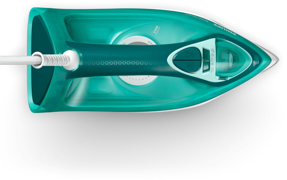 Утюг Philips DST3030/70 бирюзовый, 2400 Вт, 40 г/мин, 180 г/мин, 300 мл