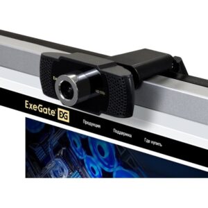 Веб-камера ExeGate BusinessPro C922 HD 1280x720, 30 кадр/с, USB Type-A, микрофон (шумоподавление), универсальное крепление, штатив в комплекте