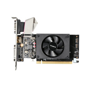 Видеокарта Gigabyte GeForce GT 710 v2.0, 2 GB GDDR3, 64 bit, HDMI, DVI-D, VGA, GPU 954 MHz