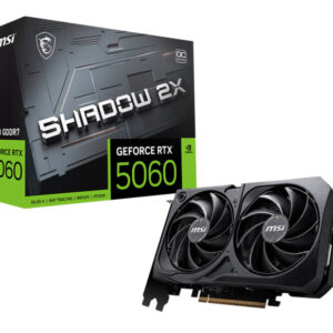 Видеокарта MSI PCI-E 5.0 RTX 5060 8G SHADOW 2X OC NVIDIA GeForce RTX 5060 8Gb 128bit GDDR7 2482/28000 HDMIx1 DPx3 HDCP Ret