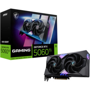 Видеокарта MSI RTX 5060 Ti 8G GAMING OC, NVIDIA RTX 5060 Ti, 8 ГБ GDDR7, 128 бит, PCI-e 5.0, 1xHDMI, 3xDP, 2662 МГц