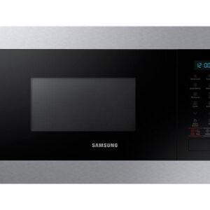 Встраиваемая микроволновая печь Samsung MG22M8074AT/BW серебристый/черный, 22 л, 850 Вт, переключатели - сенсор